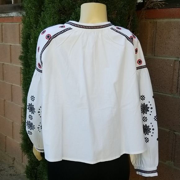 Embroidery light cotton jacket sz Medium Gorgeous - Picture 7 of 14